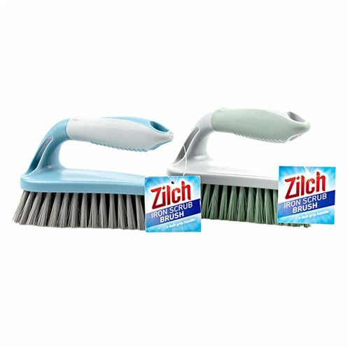 1pc Brush Iron Scrub W Soft Handle 135g 15.3x9.5x6.5cm Assorted Colors