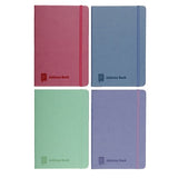 Address Book PU Cover 4 Asstd Cols A5 w Elastic