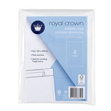 Envelope Bubble White 150x225mm 4pk P7.6 FSC Mix 70%