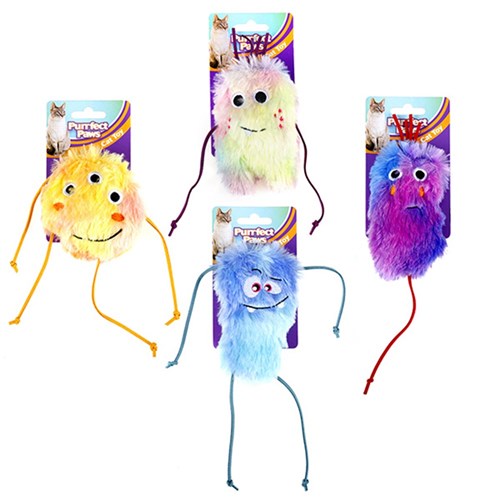1pc Cat Toy Plush 4 Assorted 10cm