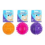 1pc Dog Toy Squeaky TPR Ball 8.5cm 3 Assorted Colors