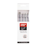 USB Charging Cable 3 Head Lightning Type C and Micro
