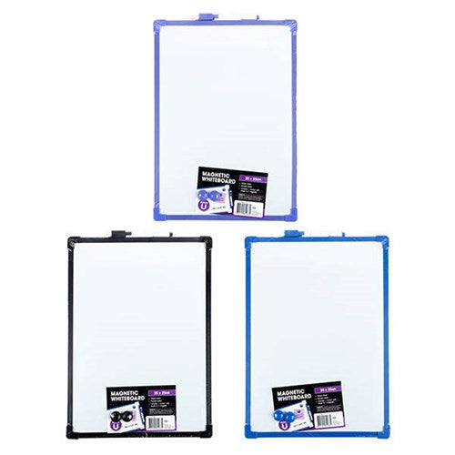 1pc Whiteboard Magnetic Double- Sided 3 Assorted 35x25cm