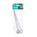 1pack Metal Skewers 6pcs 20cm Stainless Steel