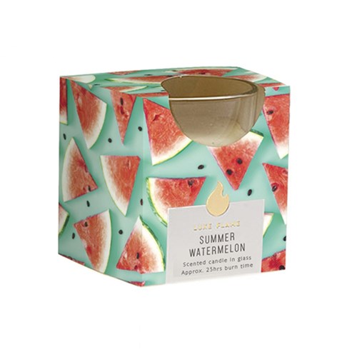 Candle Scented in Glass Jar 25 Hour Summer Watermelon