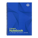 Notebook Basic Card Cover A4 5 Subject 250pg