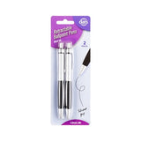 Pen Ballpoint Retractable with Silicone Grip 2pk Black Ink