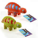 Dog Toy Squeaky Dinosaur Latex 26cm 2 Asstd Colours