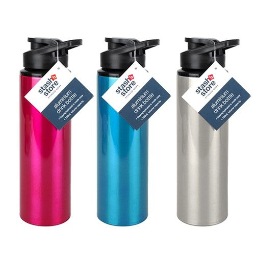 1pc Aluminium Drink Bottle 750ml Assorted Colours