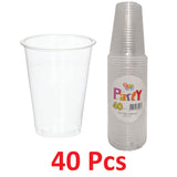 12 oz 350ml Cup Water Drink Clear Disposable Plastic Party Wedding BBQ Event Kids