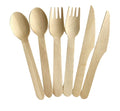 WOODEN Cutlery Set 300 Pcs BULK Disposable party Natural Plastic Cutlery