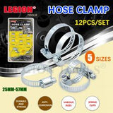 Hose Clamp 25-57MM 12Pcs/Set