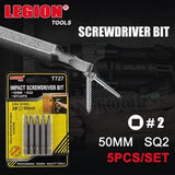Impact Screwdriver Bit SQ2 50MM 5PCS/PK