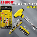 T-Handle Screwdriver Sockets & Bits Set