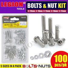Bolts & Nuts Kit 100Pcs/Set