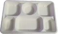 6 Compartment Plates Sugarcane Disposable Party Wedding Cheap Bday