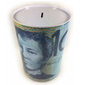 $100 LARGE Dollar Note Money Tin Australian Box Jar Piggy Bank Coin OZ Variety