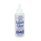 125ml HELMAR FABRIC GLUE BOTTLE DRIES CRYSTAL CLEAR MACHINE WASHABLE QUICK SET