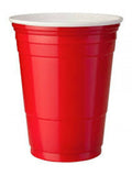 100 x American Red Party Cups Plastic beer solo Pong 450ml USA Disposable Drinks