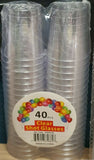 Clear Shot Glasses 40 Pcs 30ml Color Plastic Disposable Tasting Sample