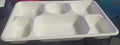 6 Compartment Plates Sugarcane Disposable Party Wedding Cheap Bday