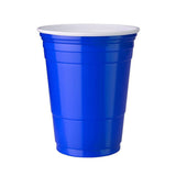 100 x American Blue Party Cups Plastic beer solo Pong 450ml USA Disposable Drink