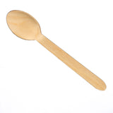 WOODEN Spoon BULK Disposable party Natural Plastic Cutlery Food